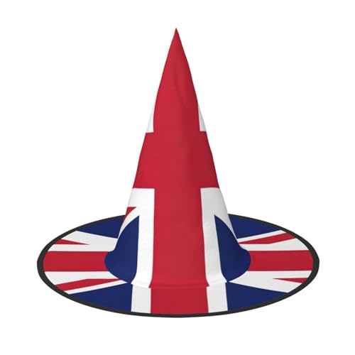 Yyoretp Halloween-Kostüm mit UK-Flagge, Hexenhut, Erwachsene, Karneval, Cosplay, Party, Kostümzubehör Yyoretp Halloween-Kostüm mit UK-Flagge, Hexenhut, Erwachsene, Karneval, Cosplay, Party, Kostümzubehör von Yyoretp