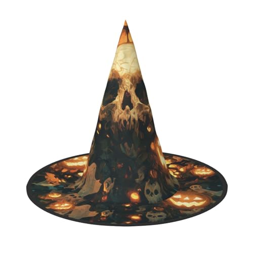 Yyoretp Halloween Totenkopf Druck Halloween Kostüm Hexenhut Erwachsene Karneval Cosplay Party Kostüm Zubehör Yyoretp Halloween Totenkopf Druck Halloween Kostüm Hexenhut Erwachsene Karneval Cosplay Party Kostüm Zubehör von Yyoretp