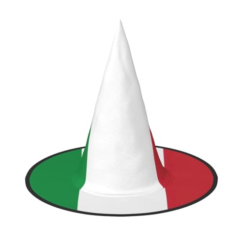 Yyoretp Italienische Flagge Druck Halloween Kostüm Hexenhut Erwachsene Karneval Cosplay Party Kostüm Zubehör von Yyoretp