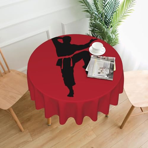 Yyoretp Karate Men-Druck, runde dekorative Tischdecke, wasserabweisend, Tischdecke für Küche, Hochzeit, 152 cm Yyoretp Karate Men-Druck, runde dekorative Tischdecke, wasserabweisend, Tischdecke für Küche, Hochzeit, 152 cm von Yyoretp