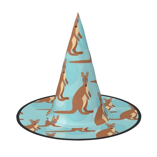 Yyoretp Lustig für Känguru Zoo Druck Halloween Kostüm Hexenhut Erwachsene Karneval Cosplay Party Kostüm Zubehör Yyoretp Lustig für Känguru Zoo Druck Halloween Kostüm Hexenhut Erwachsene Karneval Cosplay Party Kostüm Zubehör von Yyoretp