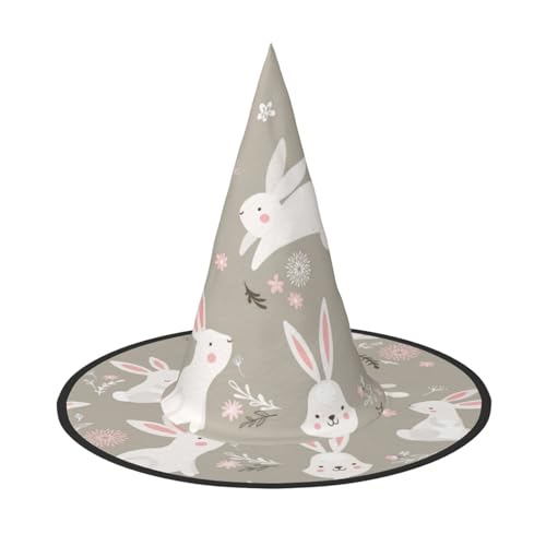 Yyoretp Osterhase Blumendruck Halloween Kostüm Hexenhut Erwachsene Karneval Cosplay Party Kostüm Zubehör Yyoretp Osterhase Blumendruck Halloween Kostüm Hexenhut Erwachsene Karneval Cosplay Party Kostüm Zubehör von Yyoretp