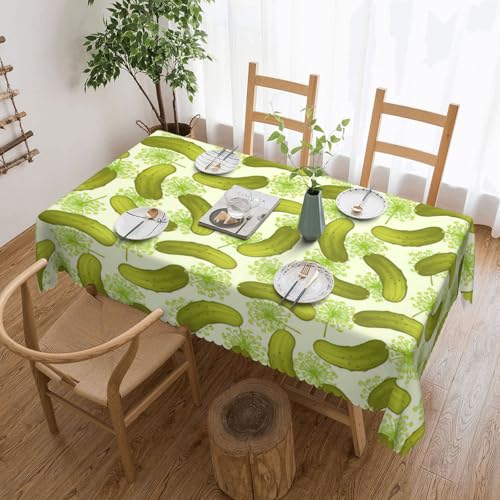 Yyoretp Rechteckige Tischdecke mit Sushi-Dill-Essiggurken-Druck, wasserabweisend, abwischbar, für Küche, dekorativ, 183 x 137 cm Yyoretp Rechteckige Tischdecke mit Sushi-Dill-Essiggurken-Druck, wasserabweisend, abwischbar, für Küche, dekorativ, 183 x 137 cm von Yyoretp