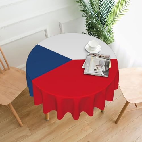 Yyoretp Runde dekorative Tischdecke mit Flagge der Tschechischen Republik, wasserabweisend, Tischdecke für Küche, Hochzeit, 152 cm Yyoretp Runde dekorative Tischdecke mit Flagge der Tschechischen Republik, wasserabweisend, Tischdecke für Küche, Hochzeit, 152 cm von Yyoretp