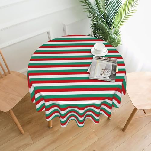 Yyoretp Runde dekorative Tischdecke mit bulgarischer Flagge, wasserabweisend, Tischdecke für Küche, Hochzeit, 152 cm Yyoretp Runde dekorative Tischdecke mit bulgarischer Flagge, wasserabweisend, Tischdecke für Küche, Hochzeit, 152 cm von Yyoretp