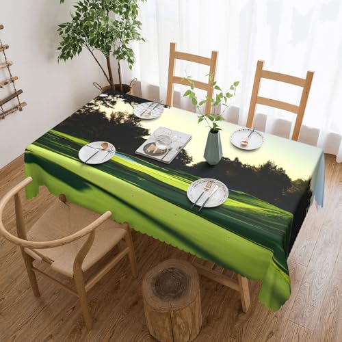 Yyoretp Tischdecke, rechteckig, Spitze, wasserabweisend, abwischbar, für Küche, dekorativ, 183 x 137 cm Yyoretp Tischdecke, rechteckig, Spitze, wasserabweisend, abwischbar, für Küche, dekorativ, 183 x 137 cm von Yyoretp