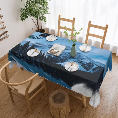 Yyoretp Tischdecke, rechteckig, Spitze, wasserabweisend, abwischbar, für Küche, dekorativ, 183 x 137 cm Yyoretp Tischdecke, rechteckig, Spitze, wasserabweisend, abwischbar, für Küche, dekorativ, 183 x 137 cm von Yyoretp