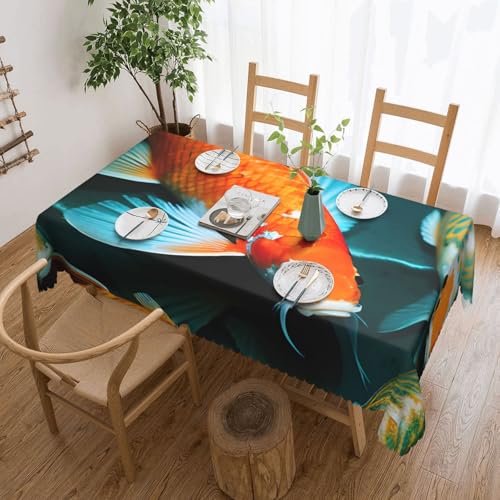 Yyoretp Tischdecke, rechteckig, Spitze, wasserabweisend, abwischbar, für Küche, dekorativ, 183 x 137 cm Yyoretp Tischdecke, rechteckig, Spitze, wasserabweisend, abwischbar, für Küche, dekorativ, 183 x 137 cm von Yyoretp