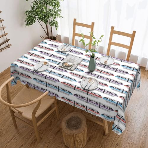 Yyoretp Tischdecke, rechteckig, Spitze, wasserabweisend, abwischbar, für Küche, dekorativ, 183 x 137 cm Yyoretp Tischdecke, rechteckig, Spitze, wasserabweisend, abwischbar, für Küche, dekorativ, 183 x 137 cm von Yyoretp