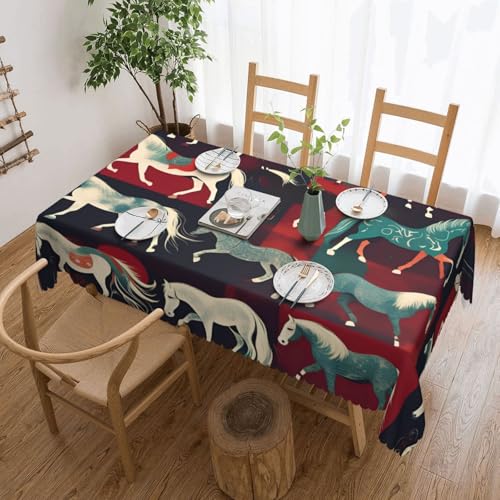 Yyoretp Tischdecke, rechteckig, Spitze, wasserabweisend, abwischbar, für Küche, dekorativ, 183 x 137 cm Yyoretp Tischdecke, rechteckig, Spitze, wasserabweisend, abwischbar, für Küche, dekorativ, 183 x 137 cm von Yyoretp