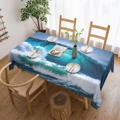 Yyoretp Tischdecke, rechteckig, Spitze, wasserabweisend, abwischbar, für Küche, dekorativ, 183 x 137 cm Yyoretp Tischdecke, rechteckig, Spitze, wasserabweisend, abwischbar, für Küche, dekorativ, 183 x 137 cm von Yyoretp
