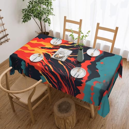 Yyoretp Tischdecke, rechteckig, Spitze, wasserabweisend, abwischbar, für Küche, dekorativ, 183 x 137 cm Yyoretp Tischdecke, rechteckig, Spitze, wasserabweisend, abwischbar, für Küche, dekorativ, 183 x 137 cm von Yyoretp