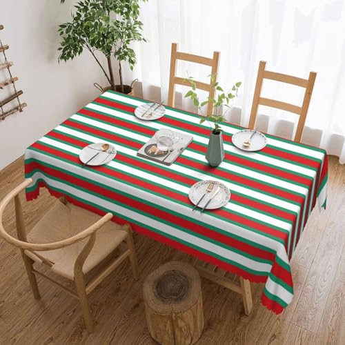 Yyoretp Tischdecke mit bulgarischer Flagge, rechteckig, Spitze, wasserabweisend, abwischbar, für Küche, dekorativ, 183 x 137 cm Yyoretp Tischdecke mit bulgarischer Flagge, rechteckig, Spitze, wasserabweisend, abwischbar, für Küche, dekorativ, 183 x 137 cm von Yyoretp