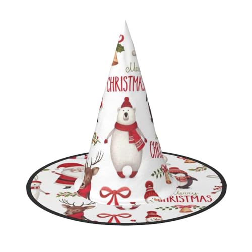 Yyoretp Weihnachten Weihnachtsmann Druck Halloween Kostüm Hexenhut Erwachsene Karneval Cosplay Party Kostüm Zubehör Yyoretp Weihnachten Weihnachtsmann Druck Halloween Kostüm Hexenhut Erwachsene Karneval Cosplay Party Kostüm Zubehör von Yyoretp