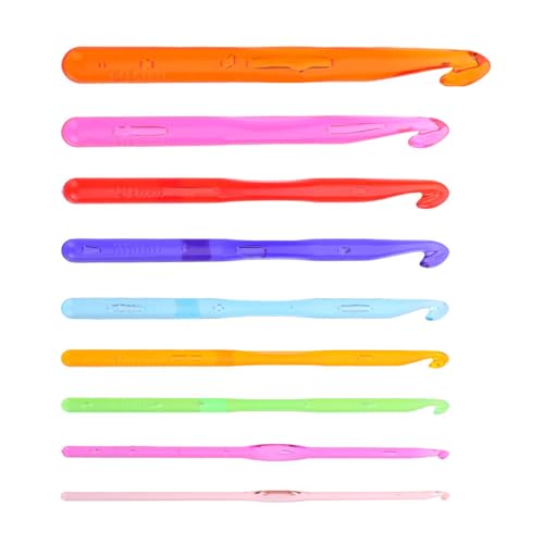 9pcs Buntes Häkelhaken Mit Ergonomischem 3mm Bis 10 Mm 12 Mm Zum Stricken Des Webensergonomischen Hakens Für Anfänger Und Strickvorräte 9pcs Buntes Häkelhaken Mit Ergonomischem 3mm Bis 10 Mm 12 Mm Zum Stricken Des Webensergonomischen Hakens Für Anfänger Und Strickvorräte von Yzdysg