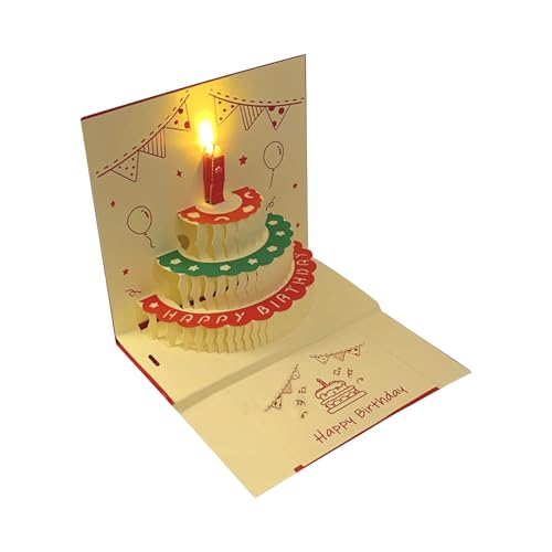 Kreative 3D Popup Kuchenkarte Moderne 3D Popup Geburtstagstortengrußkarte Mit Musik Und Farbenfrohen LED Lichtern Kreative 3D Popup Kuchenkarte Moderne 3D Popup Geburtstagstortengrußkarte Mit Musik Und Farbenfrohen LED Lichtern von Yzdysg