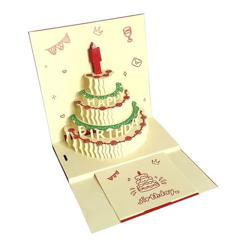 Kreative 3D Popup Kuchenkarte Moderne 3D Popup Geburtstagstortengrußkarte Mit Musik Und Farbenfrohen LED Lichtern Kreative 3D Popup Kuchenkarte Moderne 3D Popup Geburtstagstortengrußkarte Mit Musik Und Farbenfrohen LED Lichtern von Yzdysg