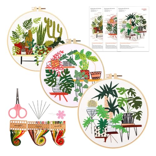 Yzdysg 3 Sets Blumenstickerei Set Mit Muster Und Anweisungsanfänger Stitching Set Mit Stickmuster Und Anweisungen Yzdysg 3 Sets Blumenstickerei Set Mit Muster Und Anweisungsanfänger Stitching Set Mit Stickmuster Und Anweisungen von Yzdysg