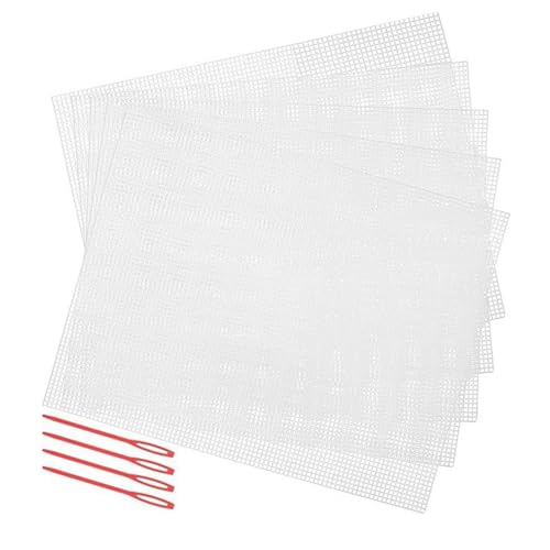 Yzdysg 5 PCs Kunststoffnetze Leinwandblätter Meshes Blätter Große Löcher Plastik Leinwand Für Stickgarn Crafting Häkelprojekte Yzdysg 5 PCs Kunststoffnetze Leinwandblätter Meshes Blätter Große Löcher Plastik Leinwand Für Stickgarn Crafting Häkelprojekte von Yzdysg
