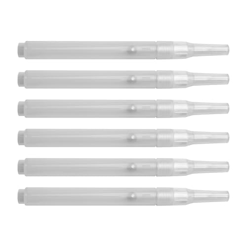 Yzdysg 6pcs Klarer Pinselstift Nachfüllbar Acryl Leerer Marker Stift Leerer Lackierstift Zum Malen Auf Papierholz Stoff Leinwand von Yzdysg