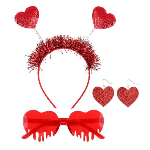 Yzdysg Frauen Herzstirnband Valentinstag Sonnenbrille Herzohrringe Party Liefert Foto Requisiten Für Den Valentinstag Yzdysg Frauen Herzstirnband Valentinstag Sonnenbrille Herzohrringe Party Liefert Foto Requisiten Für Den Valentinstag von Yzdysg