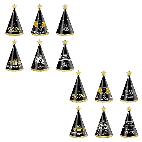 Yzdysg Kopfschmuck, 3D-Papierbrille 2024, Brillenrahmen, Party-Requisiten, Dekoration, Neujahr, Party, Fotokabine, Requisiten, Hut, 12 Stück Yzdysg Kopfschmuck, 3D-Papierbrille 2024, Brillenrahmen, Party-Requisiten, Dekoration, Neujahr, Party, Fotokabine, Requisiten, Hut, 12 Stück von Yzdysg