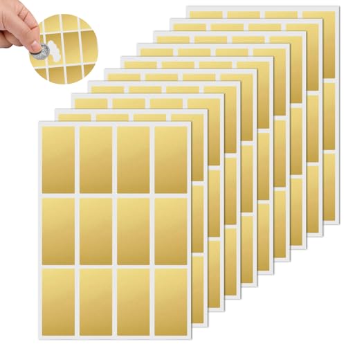 10 Stück Quadratische Rubbellose,goldene Rubbelaufkleber,Rubbellose Selber Machen 120pcs Rubbelkarten Zum Selber Beschriften,Goldenes Ticket, Rubbeletiketten, Rubbel Sticker,DIY Scratch Aufkleber von YzmrBdqc