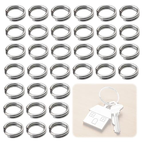 200 Stück 10 mm Edelstahl-Schlüsselanhänger-Ringe, Doppelring-Design für sicheren Verschluss, Binderinge für Bastelarbeiten, Schlüsselbänder und Schmuckherstellung 200 Stück 10 mm Edelstahl-Schlüsselanhänger-Ringe, Doppelring-Design für sicheren Verschluss, Binderinge für Bastelarbeiten, Schlüsselbänder und Schmuckherstellung von YzmrBdqc