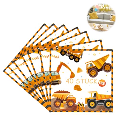 33x33cm Bagger Servietten Kindergeburtstag Junge Mädchen,Bagger Servietten, Partygeschirr,Servietten Tischdeko Baufahrzeug Bulldozer Radlader, Fahrzeuge Papierservietten,Servietten Bagger 33x33cm Bagger Servietten Kindergeburtstag Junge Mädchen,Bagger Servietten, Partygeschirr,Servietten Tischdeko Baufahrzeug Bulldozer Radlader, Fahrzeuge Papierservietten,Servietten Bagger von YzmrBdqc