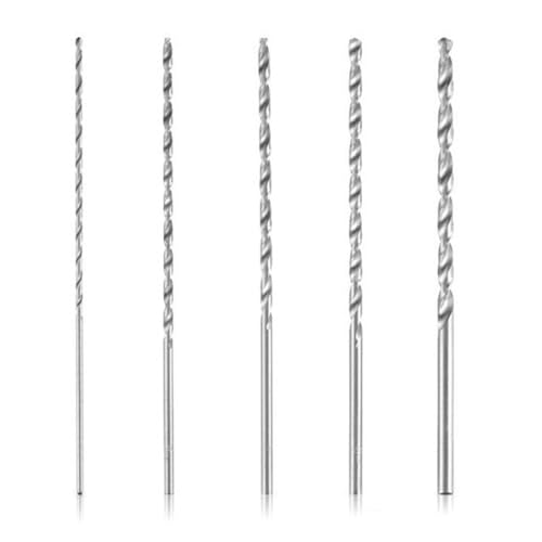5 x extra lange Spiralbohrer, Hochgeschwindigkeitsstahlbohrer, 150 mm langer Bohrer, HSS-Spiralbohrer, 2 mm, 3 mm, 3,5 mm, 4 mm, 5 mm, für Holz, Ziegel, Fliesen, Kunststoff 5 x extra lange Spiralbohrer, Hochgeschwindigkeitsstahlbohrer, 150 mm langer Bohrer, HSS-Spiralbohrer, 2 mm, 3 mm, 3,5 mm, 4 mm, 5 mm, für Holz, Ziegel, Fliesen, Kunststoff von YzmrBdqc