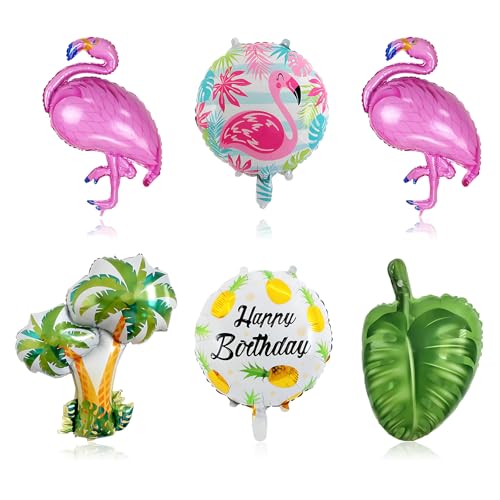 6 Stück Tropische Folienballon Kit Sommer Party Dekoration mit metallischem Glanz und DIY Montage für Hawaii Luau Strand Hochzeit Geburtstag Feier 6 Stück Tropische Folienballon Kit Sommer Party Dekoration mit metallischem Glanz und DIY Montage für Hawaii Luau Strand Hochzeit Geburtstag Feier von YzmrBdqc