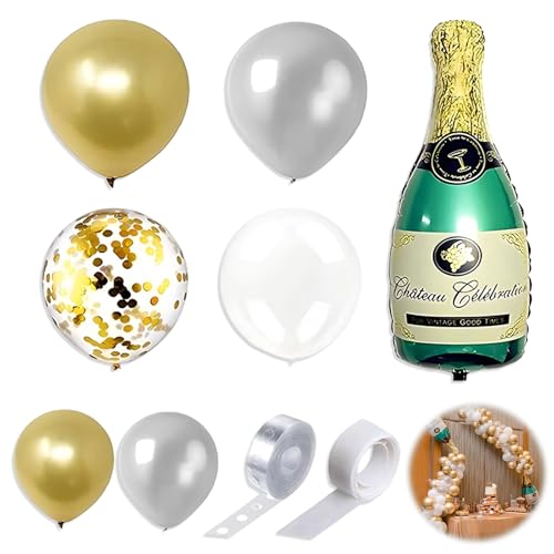 Champagnerflaschen-Ballons, Party-Dekorationen, Champagner-Ballon, 84-teiliges Ballon-Set, Konfetti-Geburtstags-Ballonbogen für Geburtstagsdekorationen, Champagnerflaschen-Ballons, Champagnerflaschen-Ballons, Party-Dekorationen, Champagner-Ballon, 84-teiliges Ballon-Set, Konfetti-Geburtstags-Ballonbogen für Geburtstagsdekorationen, Champagnerflaschen-Ballons, von YzmrBdqc