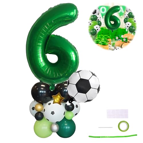 Fußball Luftballons 6 Geburtstag Dekorationen Nummer 6 Grün Fußball Riesenzahl Folienballon Dunkelgrün Nummer Ballon 6 Fußball Geburtstag Party Dekorationen für Fußballliebhaber Sport Fußball Luftballons 6 Geburtstag Dekorationen Nummer 6 Grün Fußball Riesenzahl Folienballon Dunkelgrün Nummer Ballon 6 Fußball Geburtstag Party Dekorationen für Fußballliebhaber Sport von YzmrBdqc