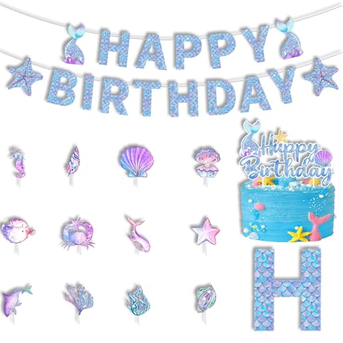Meerjungfrau Tortendeko Geburtstag Mädchen Tortendeko,14 Stück Kuchen Deko Cute Meerjungfrau Cake, Birthday Girls,Meerjungfrau Ocean Theme Topper für Frauen Mermaid Party,Junge Party Torten Deko Meerjungfrau Tortendeko Geburtstag Mädchen Tortendeko,14 Stück Kuchen Deko Cute Meerjungfrau Cake, Birthday Girls,Meerjungfrau Ocean Theme Topper für Frauen Mermaid Party,Junge Party Torten Deko von YzmrBdqc