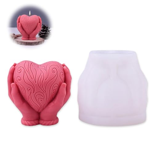 Silikonformen Gießformen, Herz Kerzenformen zum Gießen,Kerzengießform in den Händen halten Liebe Herzform Silikon-Formen, DIY Duftkerzen Handwerk,3D-Kerzengussform Zum Selbermachen von Kerzen Silikonformen Gießformen, Herz Kerzenformen zum Gießen,Kerzengießform in den Händen halten Liebe Herzform Silikon-Formen, DIY Duftkerzen Handwerk,3D-Kerzengussform Zum Selbermachen von Kerzen von YzmrBdqc