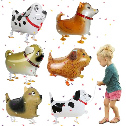 YzmrBdqc 6 Stücke Walking Tier Folienballons, Welpe Folienballons, Walking Luftballon Tiere,Walking Hund Ballon, Helium Luftballons für Kinder Hunde Geburtstag Party Deko Geschenk Spielzeug YzmrBdqc 6 Stücke Walking Tier Folienballons, Welpe Folienballons, Walking Luftballon Tiere,Walking Hund Ballon, Helium Luftballons für Kinder Hunde Geburtstag Party Deko Geschenk Spielzeug von YzmrBdqc