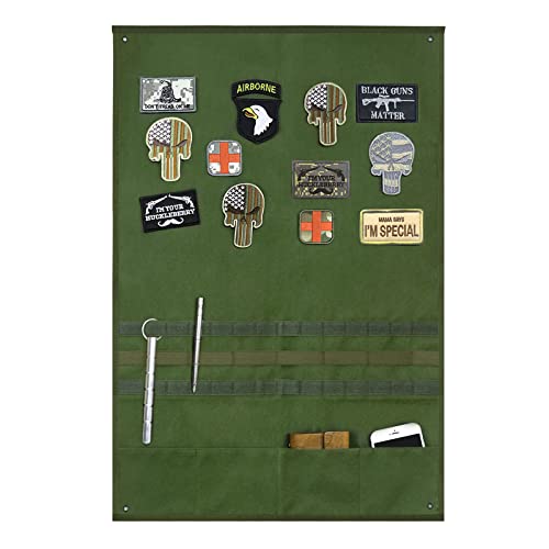 Tactical Morale Patch Display Board, Militär-Klettverschluss, Patch zum Aufhängen (Grün-v-L) von Yzpacc