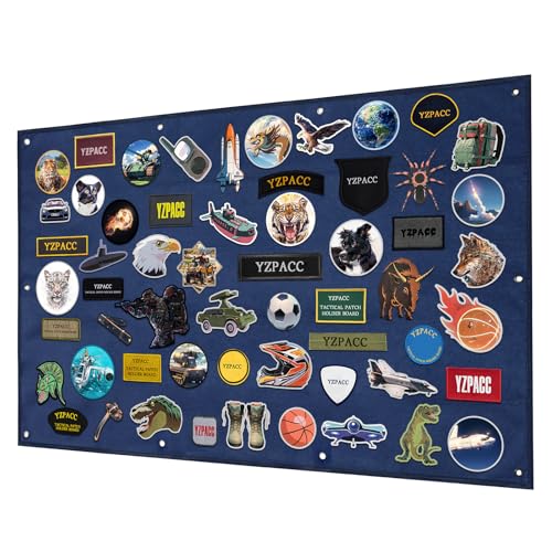 Yzpacc Taktische Patch Display Tafel, Haken & Schlaufe, faltbar, Kampf Moral, Patches Panel für Militär Patch Aufhängung von Yzpacc