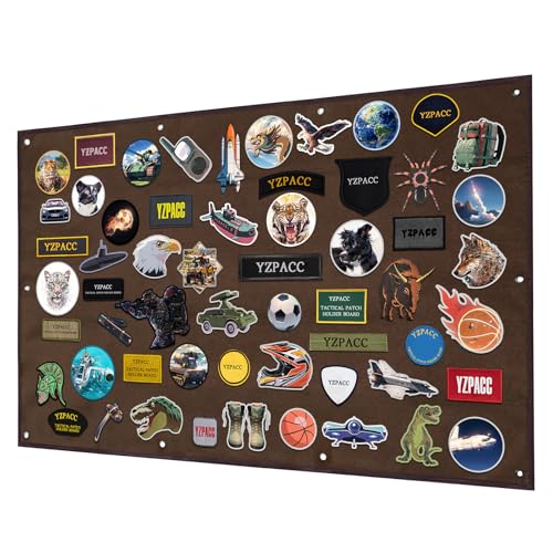 Yzpacc Taktische Patch Display Tafel, Haken & Schlaufe, faltbar, Kampf Moral, Patches Panel für Militär Patch Aufhängung von Yzpacc
