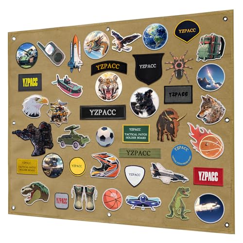 Yzpacc Taktisches Patch Display Militärischer Patch Halter Panel Faltbarer Patch Halter Panel für Militär Armee von Yzpacc