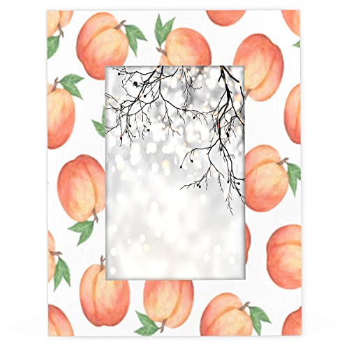 Yzrwebo Bilderrahmen mit Frucht-Pfirsich-Muster, 12,7 x 17,8 cm, Pfirsich-Bilderrahmen für Tischplatte und Wandmontage, Holz-Bilderrahmen für die ganze Familie, Zuhause, Büro, Dekoration Yzrwebo Bilderrahmen mit Frucht-Pfirsich-Muster, 12,7 x 17,8 cm, Pfirsich-Bilderrahmen für Tischplatte und Wandmontage, Holz-Bilderrahmen für die ganze Familie, Zuhause, Büro, Dekoration von Yzrwebo