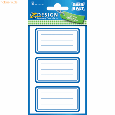 10 x Z-Design Buchetikett Papier 76x120mm 3 Bogen Motiv Rahmen blau 10 x Z-Design Buchetikett Papier 76x120mm 3 Bogen Motiv Rahmen blau von Z-Design