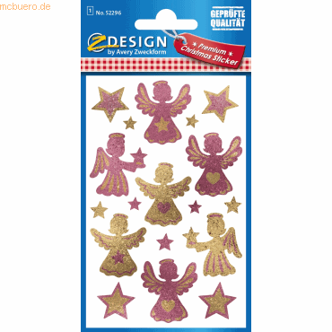 10 x Z-Design Glamour Sticker Engel 1 Bogen 18 Sticker rose/gold 10 x Z-Design Glamour Sticker Engel 1 Bogen 18 Sticker rose/gold von Z-Design