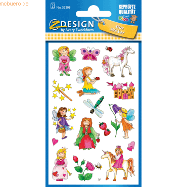 10 x Z-Design Sticker 76x120mm Papier 2 Bogen Motiv Mädchenmotive von Z-Design