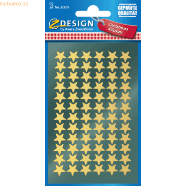 10 x Z-Design Sticker Weihnacht Glanzfolie 2 Bogen Motiv Sterne gold 10 x Z-Design Sticker Weihnacht Glanzfolie 2 Bogen Motiv Sterne gold von Z-Design