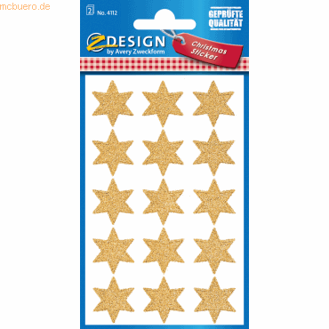 10 x Z-Design Sticker Weihnacht Papier/beglimmert 2 Bogen Motiv Sterne 10 x Z-Design Sticker Weihnacht Papier/beglimmert 2 Bogen Motiv Sterne von Z-Design