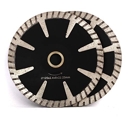 Diamantklinge für Granit, Marmor, Waschbecken, gewölbt, 12,7 cm, JP-CONVEX-02, schwarz, 2 PCS Diamantklinge für Granit, Marmor, Waschbecken, gewölbt, 12,7 cm, JP-CONVEX-02, schwarz, 2 PCS von Z-LEAP