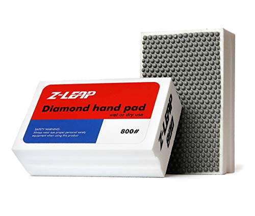 Z-LEAP Diamant-Handpolierpads Set für Granit, Marmor, Beton, Glas, Schleifblock, SC02015-800, Leap5-800, Medium von Z-LEAP