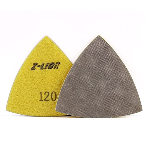 Z-Lion Diamant-galvanisiertes Dreieck-Schleifpad, Körnung 120, für oszillierende Werkzeuge von Z-LION