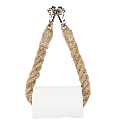 Papierhandtuchhalter, dekorativer Vorhanghalter mit Eisen-Metallhaken, Seil-Handtuchhalter für Haus, Kabine, Wohnmobil, Bauernhaus-Dekoration, 23,9 cm Länge, Metall, silberfarben Papierhandtuchhalter, dekorativer Vorhanghalter mit Eisen-Metallhaken, Seil-Handtuchhalter für Haus, Kabine, Wohnmobil, Bauernhaus-Dekoration, 23,9 cm Länge, Metall, silberfarben von ZAAWUUT